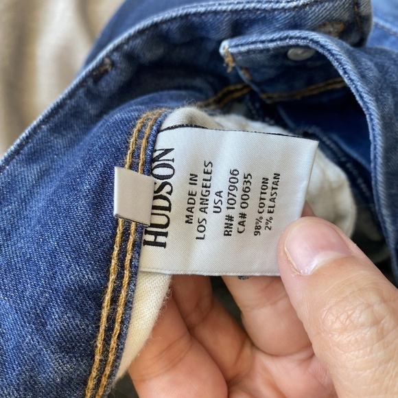 HUDSON jeans rn 107906 blue jeans size 30 Women's Straight Flap Pocket - Picture 12 of 14
